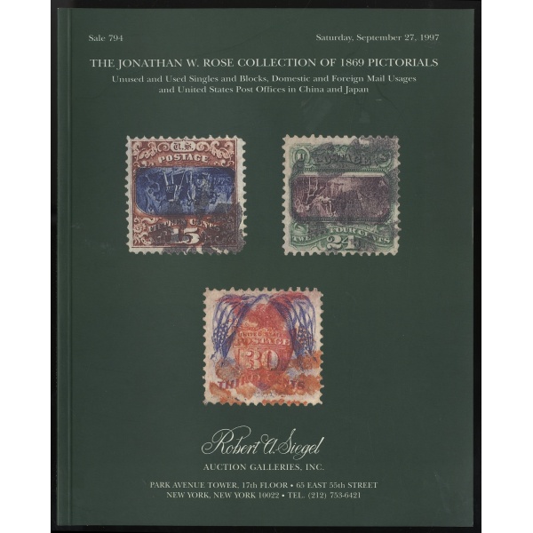 THE JONATHAN W. ROSE COLLECTION OF 1869 PICTORIALS